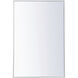 Monet 42 X 28 inch White Wall Mirror