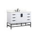Eugene 48 X 22 X 34 inch White Vanity Sink Set