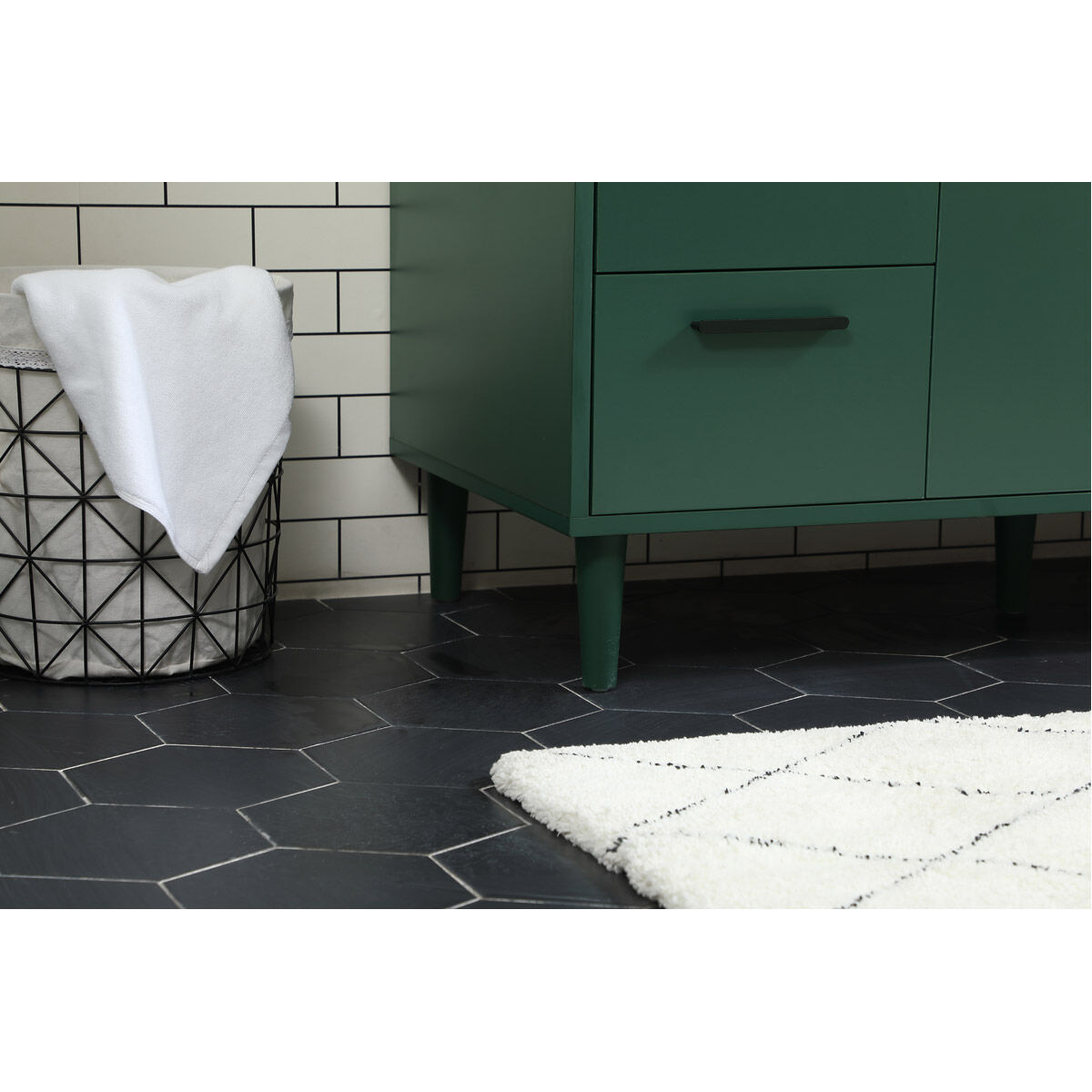 Baldwin 48 X 22 X 34 inch Green Vanity Sink Set