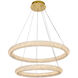 Bowen 2 Light 32 inch Satin Gold Chandelier Ceiling Light