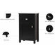 Adian Black Bathroom Storage Cabinet