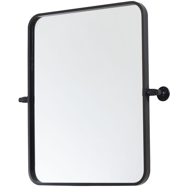 Everly 24 X 20 inch Black Mirror