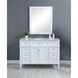Park Avenue 48 X 35 inch White with Carrara White Marble Vanity Set