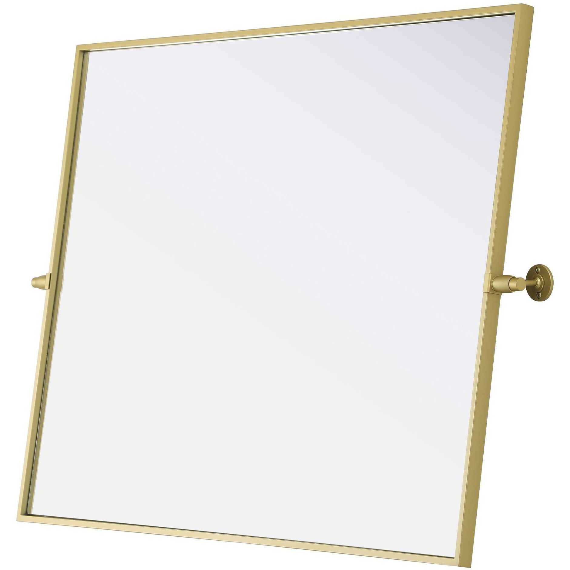 Amoura 40 X 30 inch Brass Mirror