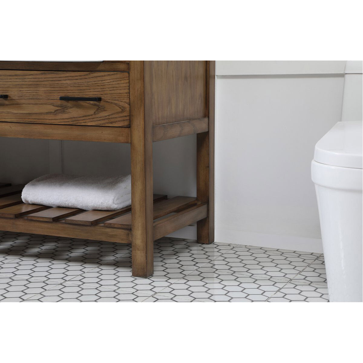 Clement 60 X 22 X 34 inch Driftwood Bathroom Vanity Cabinet