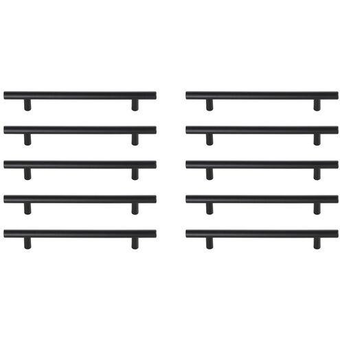 Quinn Matte Black Hardware Drawer Pull, Set of 10