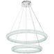 Bowen 2 Light 32 inch Chrome Chandelier Ceiling Light