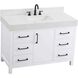 Nathan 48 X 34 inch White Bathroom Vanity Cabinet in Included
