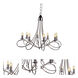 Lyndon 8 Light 28 inch Polished Nickel Pendant Ceiling Light, Urban Classic