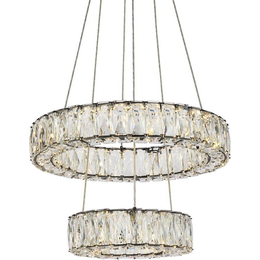 Monroe 2 Light 18 inch Black Pendant Ceiling Light