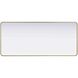 Remy 72 X 32 inch Brass Mirror