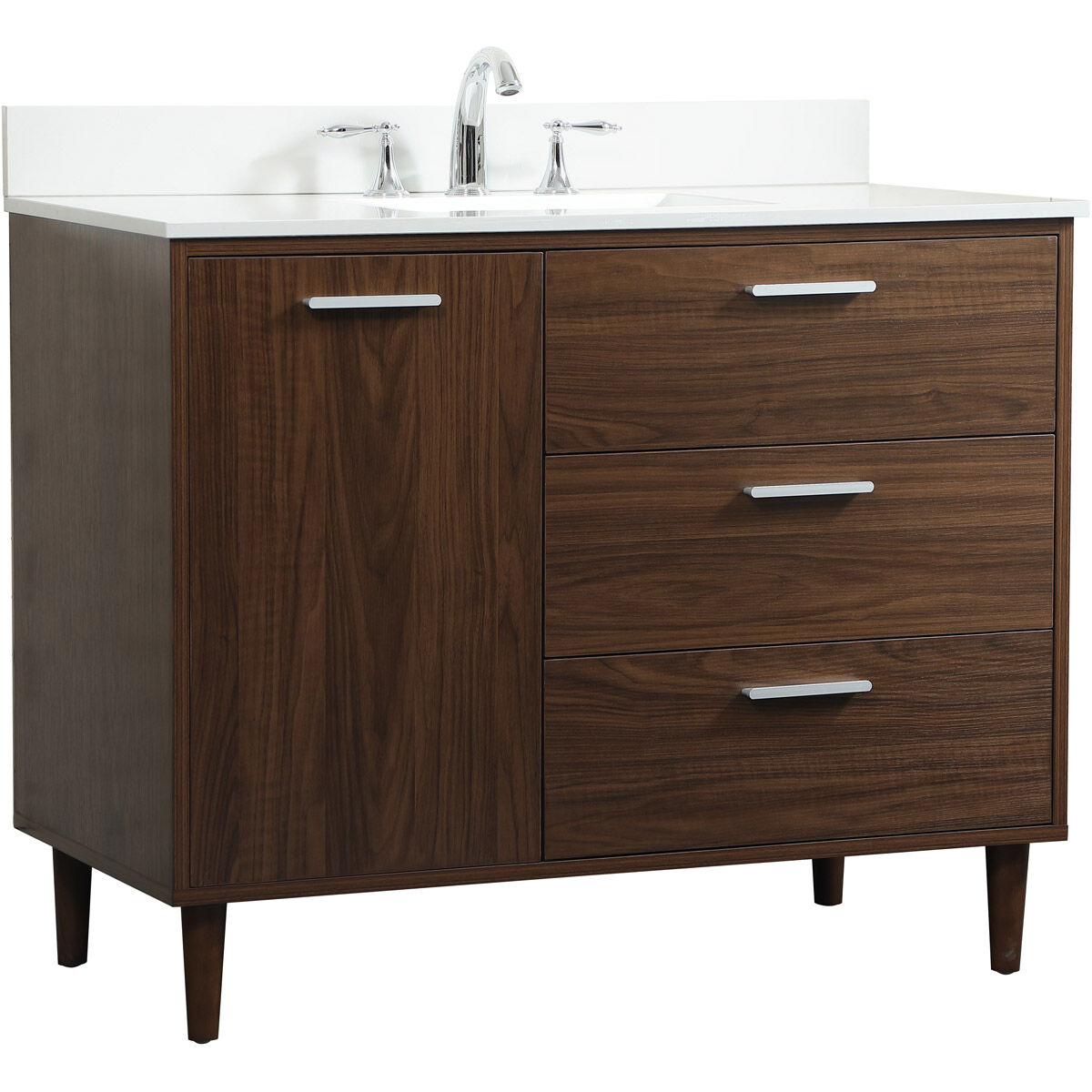 Baldwin 42 X 22 X 34 inch Walnut Vanity Sink Set