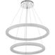 Bowen 2 Light 35.5 inch Chrome Chandelier Ceiling Light