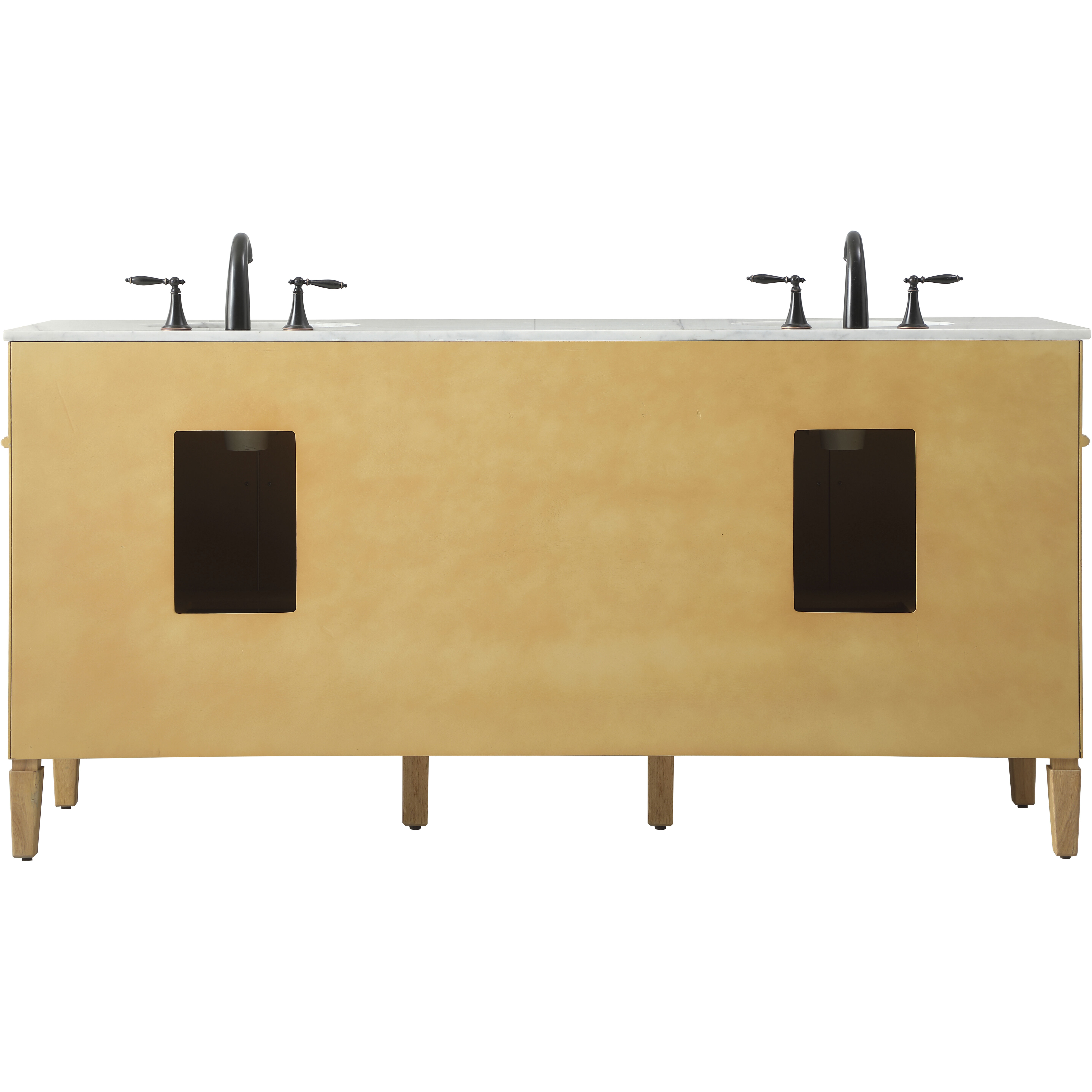 Park Avenue 72 X 21.5 X 35 inch Natural Wood Vanity Sink Set