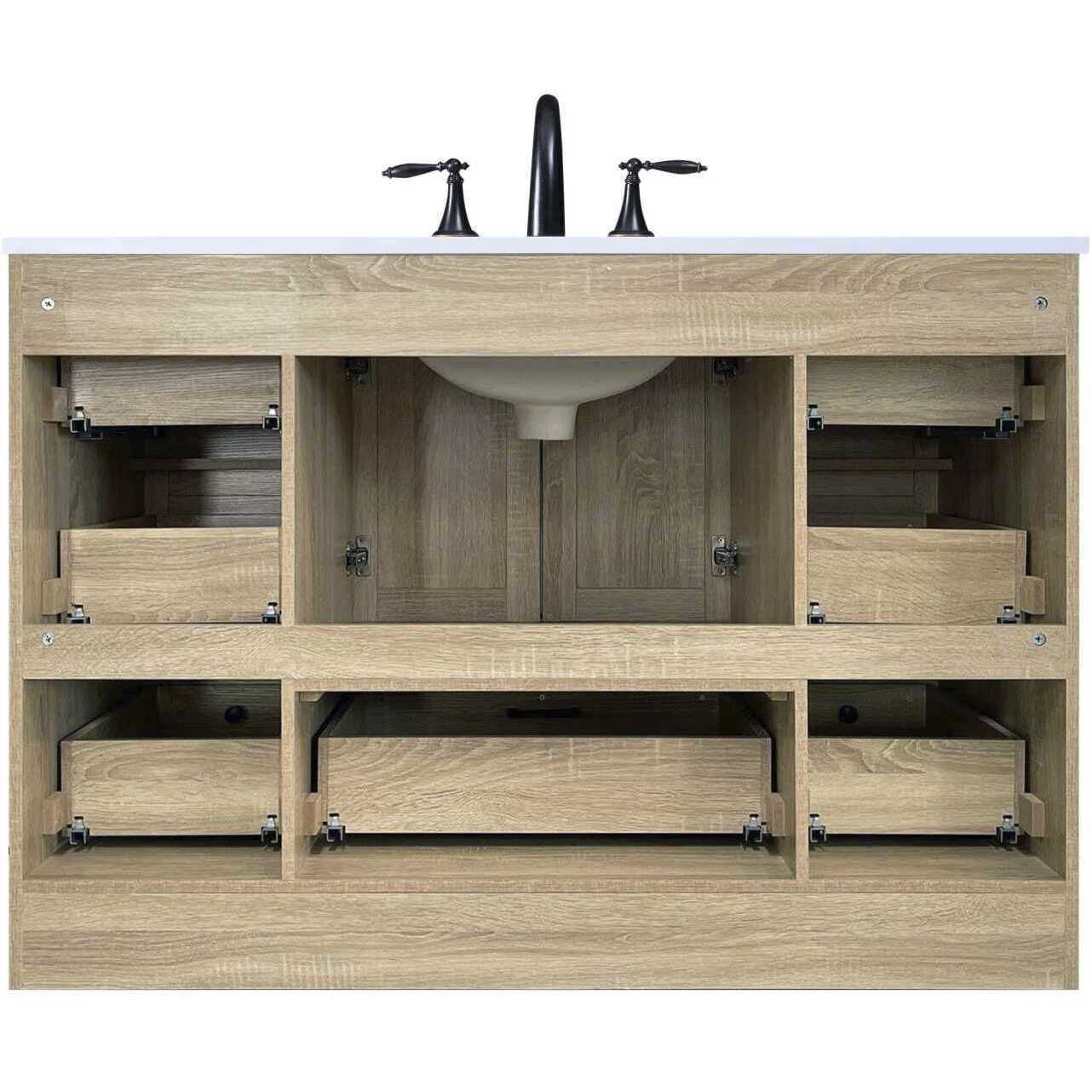 Soma 48 X 34 inch Mango Wood Bathroom Vanity Cabinet