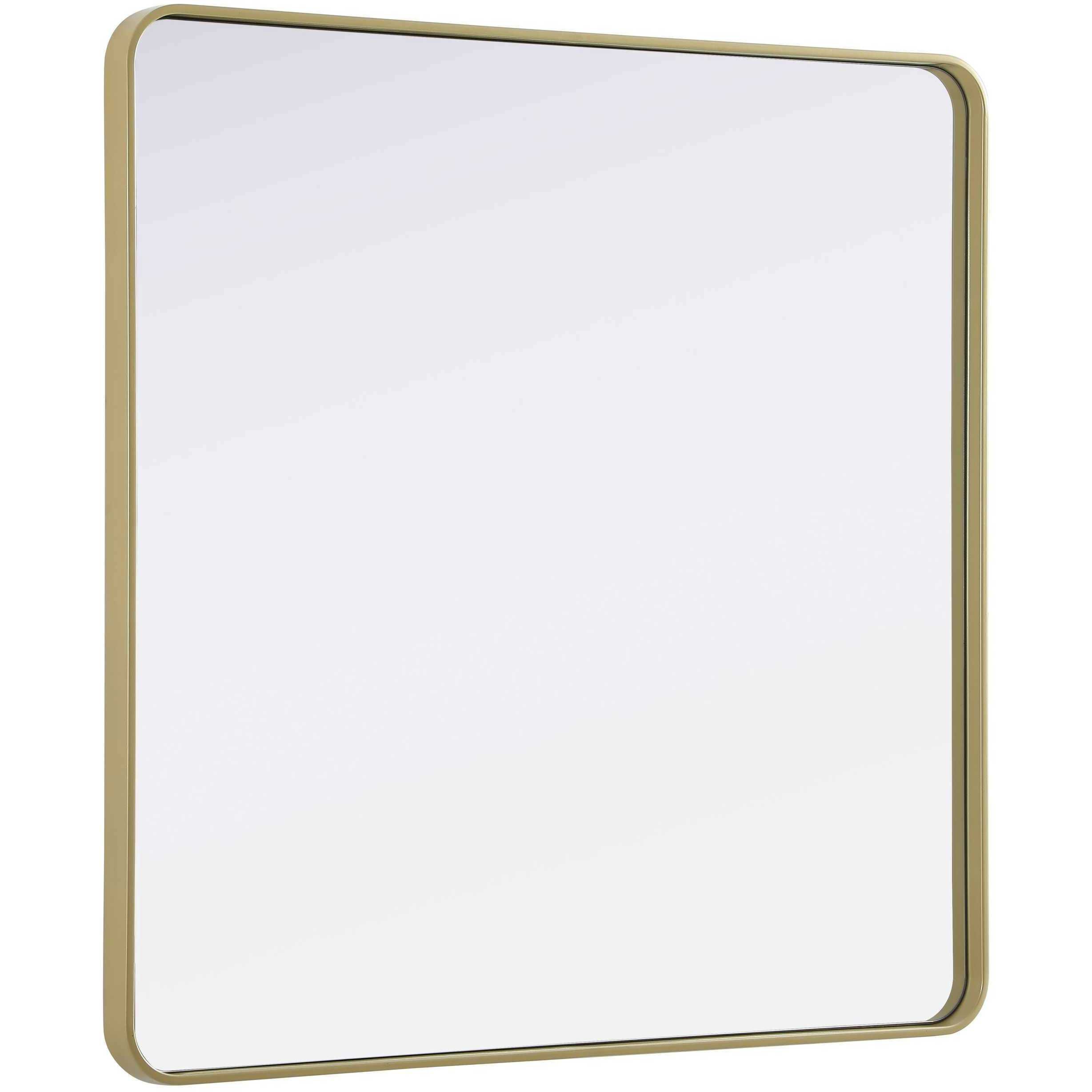 Remy 42 X 42 inch Brass Mirror