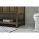 Metropolis 60 X 22 X 34 inch Driftwood Vanity Sink Set in Dark Walnut