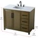Alina 42 X 34 inch Hazel Oak Bathroom Vanity Cabinet
