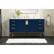 Eugene 60 X 22 X 34 inch Blue Vanity Sink Set