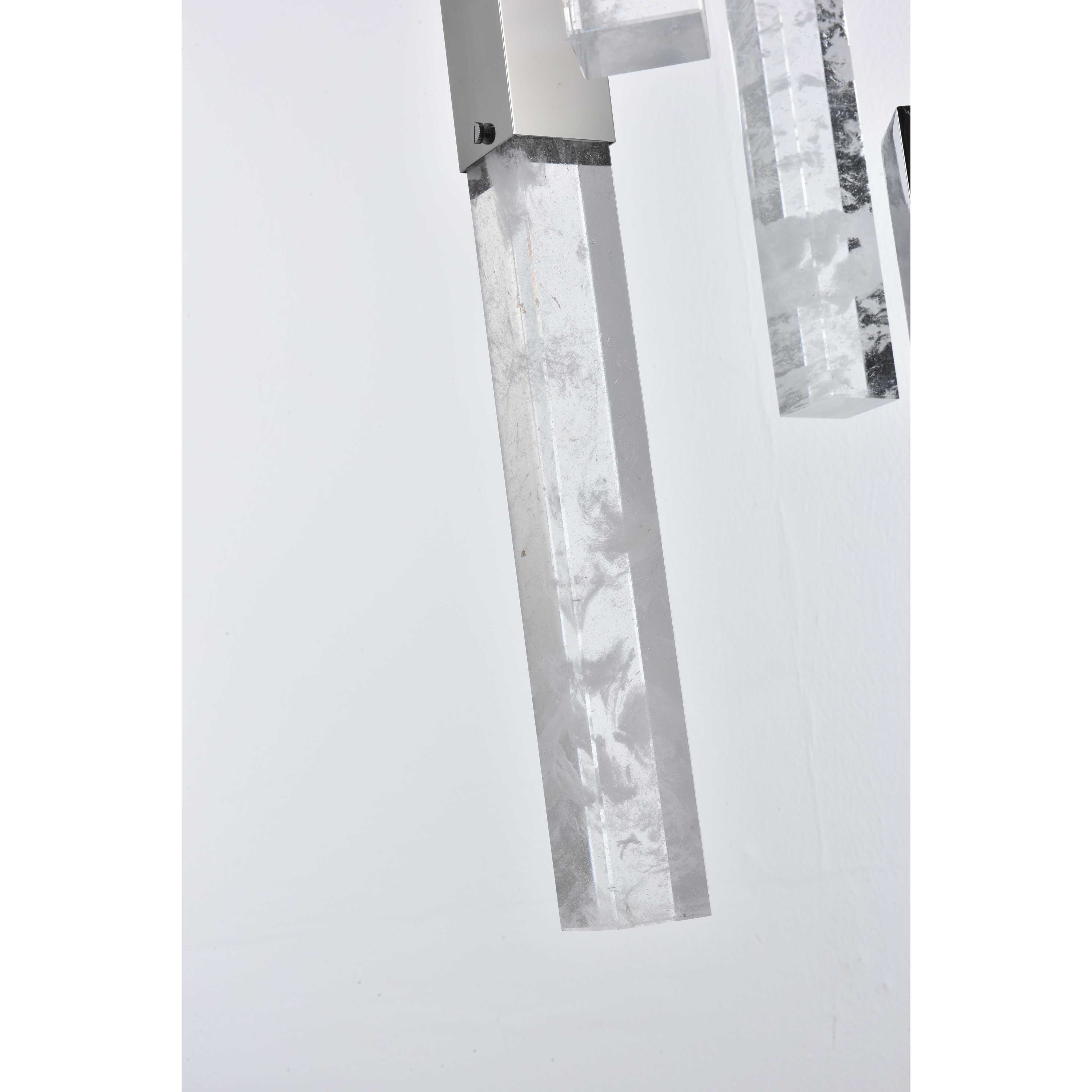 Aurora 8 Light 12 inch Chrome Pendant Ceiling Light