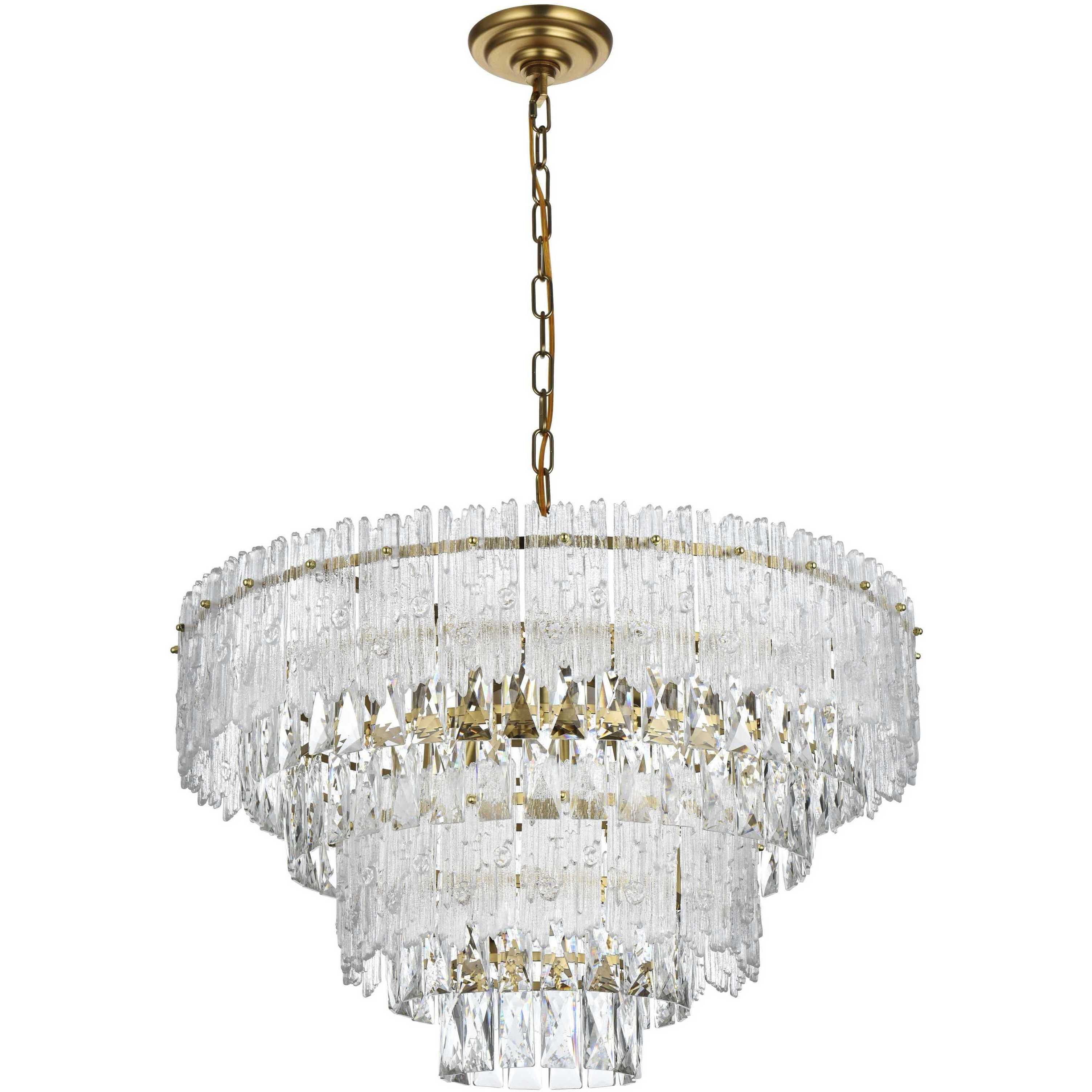 Emilia 8 Light 25 inch Satin Gold Chandelier Ceiling Light
