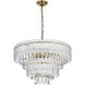 Emilia 8 Light 25 inch Satin Gold Chandelier Ceiling Light