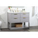 Larkin 42 X 22 X 34 inch Grey Vanity Sink Set in Gray