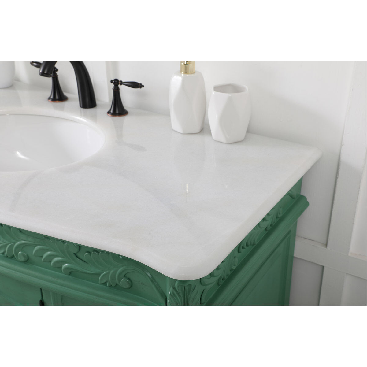 Clarion 48 X 22 X 36 inch Vintage Mint Vanity Sink Set