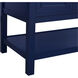 Metropolis 48 X 22 X 34 inch Blue Vanity Sink Set