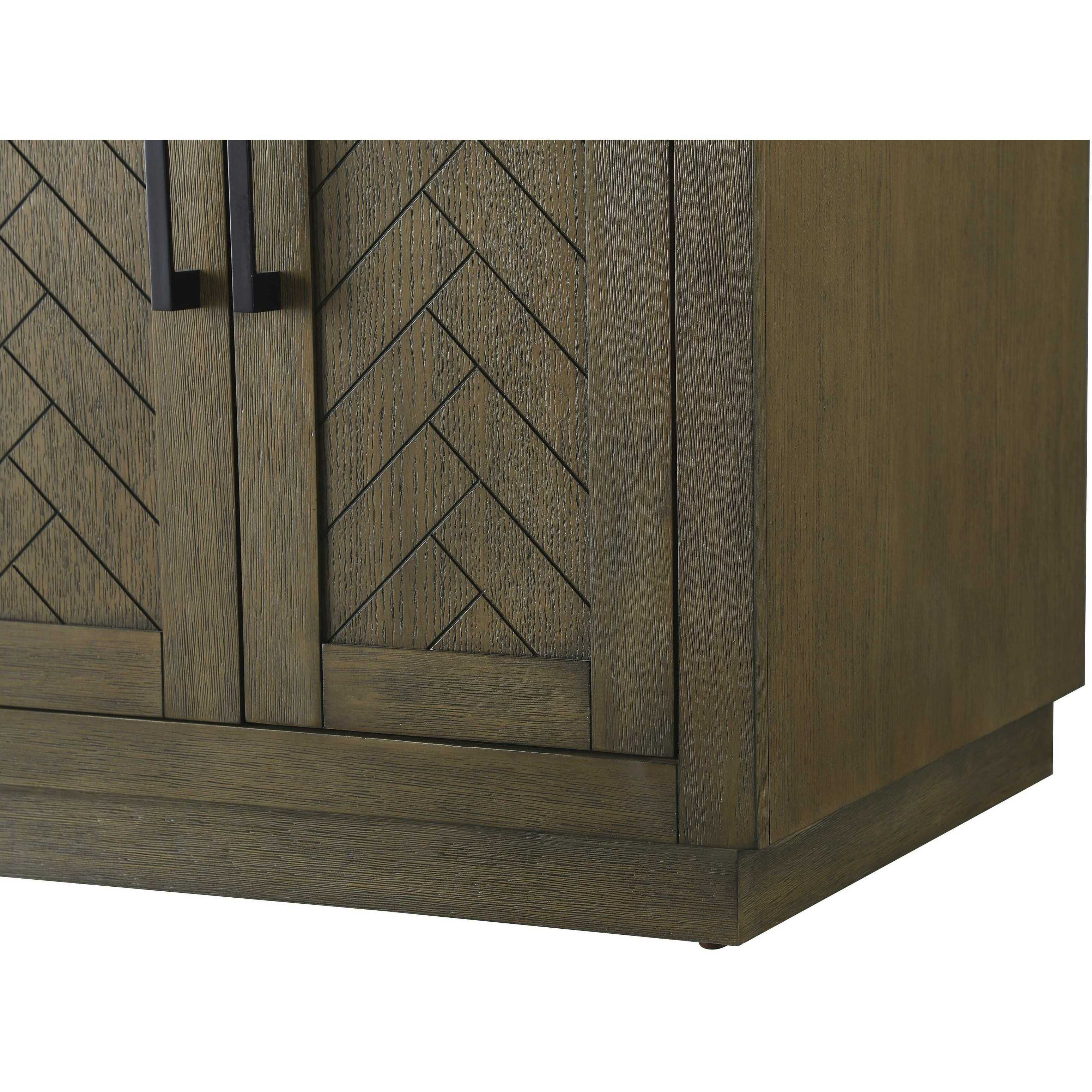 Chase 60 X 34 inch Hazel Oak Bathroom Vanity Cabinet