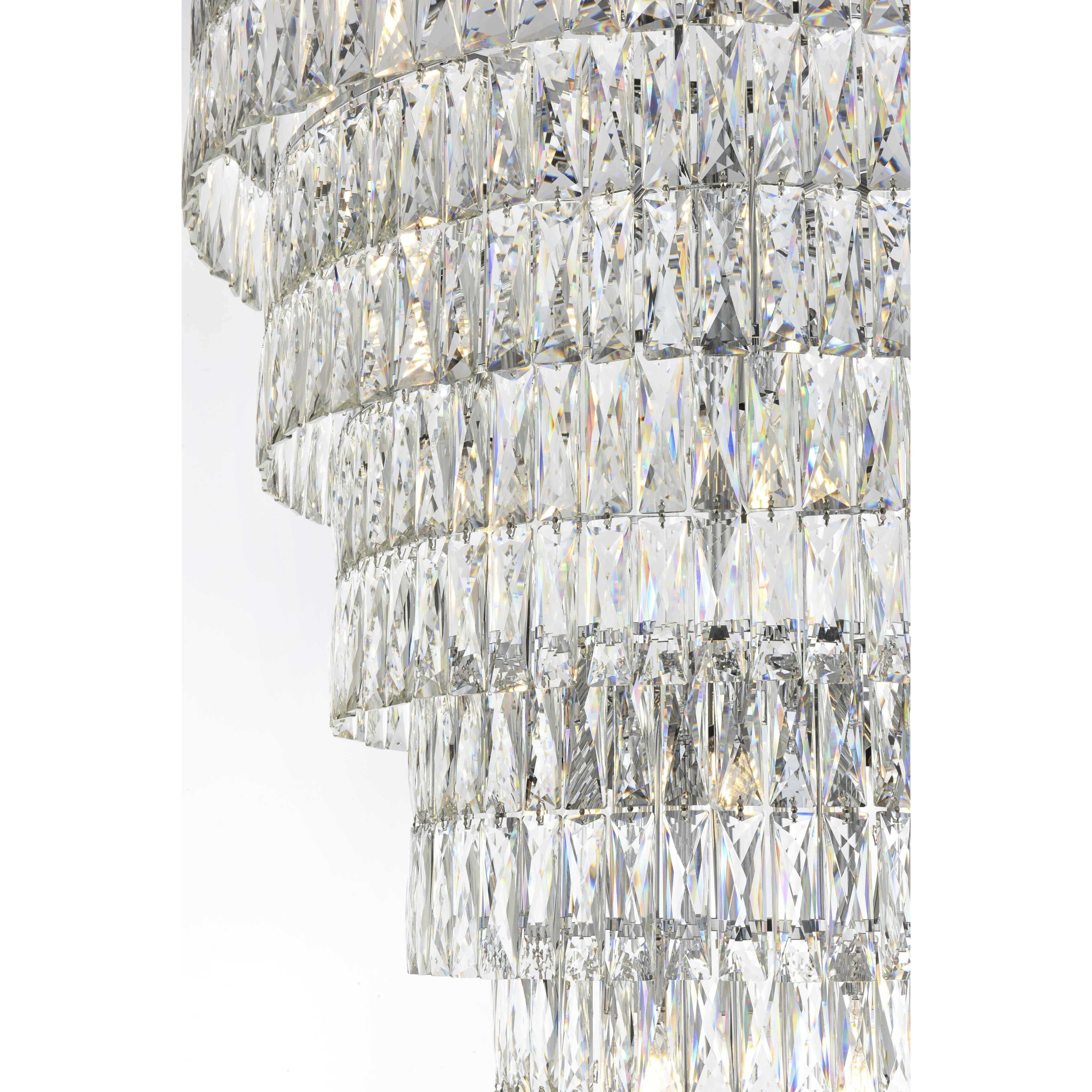 Josephine 41 Light 32 inch Chrome Chandelier Ceiling Light