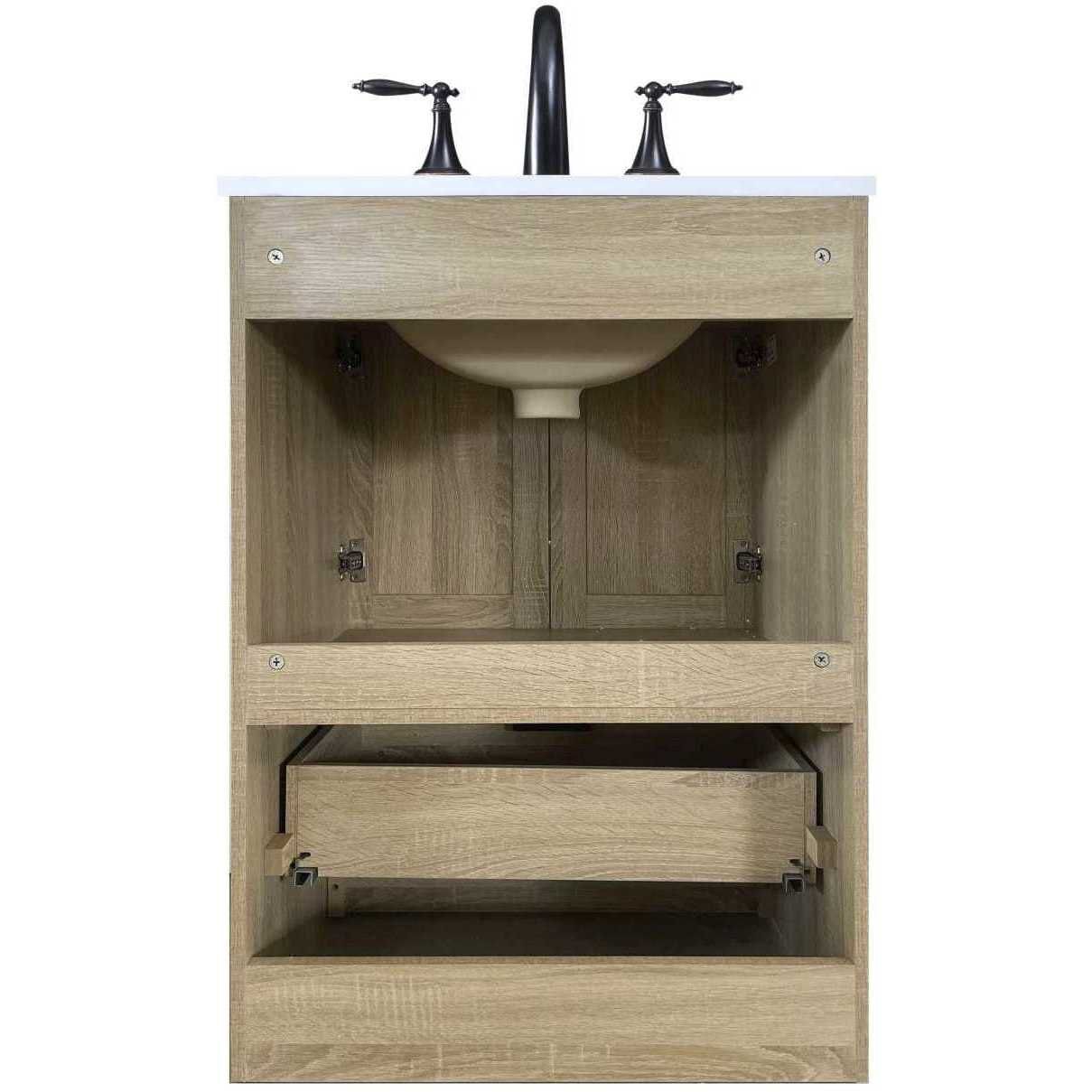 Soma 24 X 34 inch Mango Wood Bathroom Vanity Cabinet