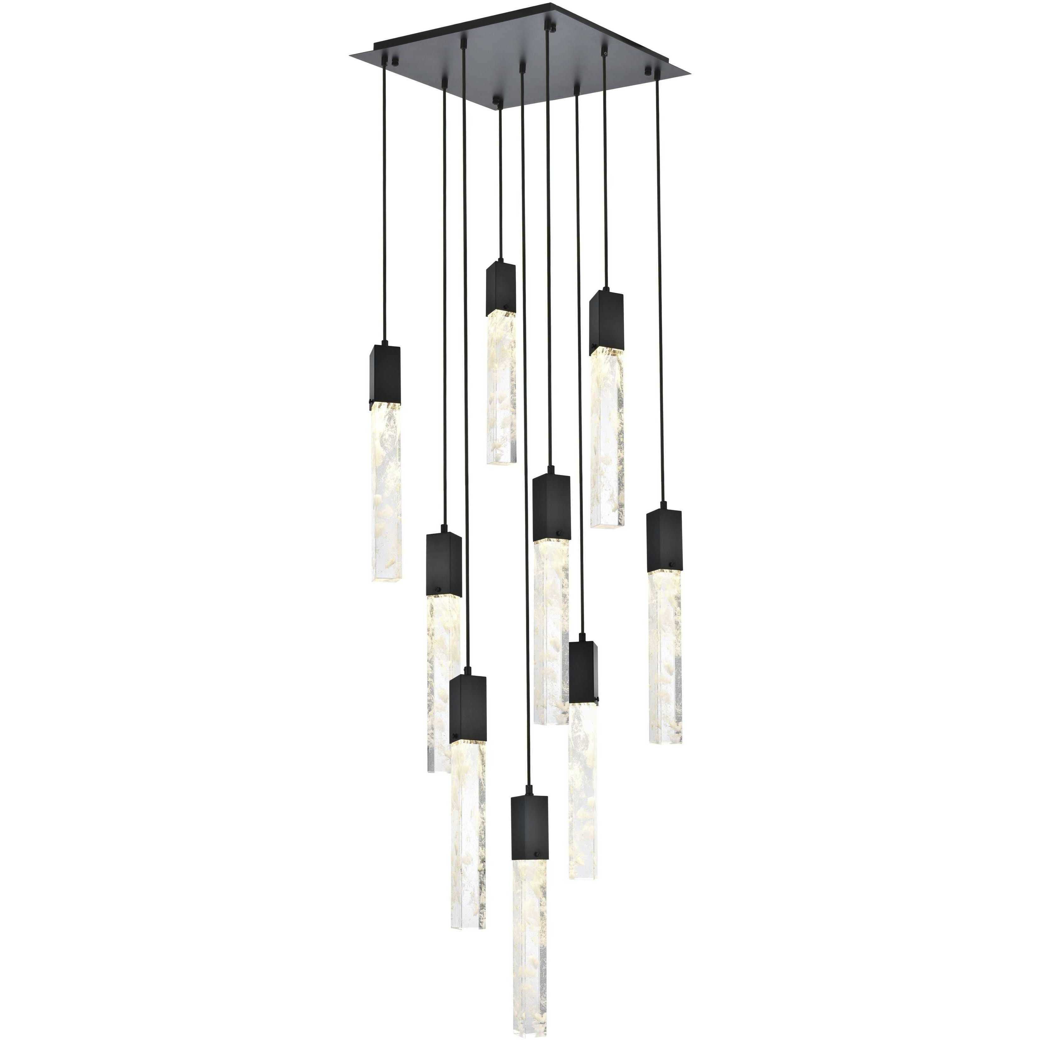 Aurora 9 Light 20 inch Black Pendant Ceiling Light