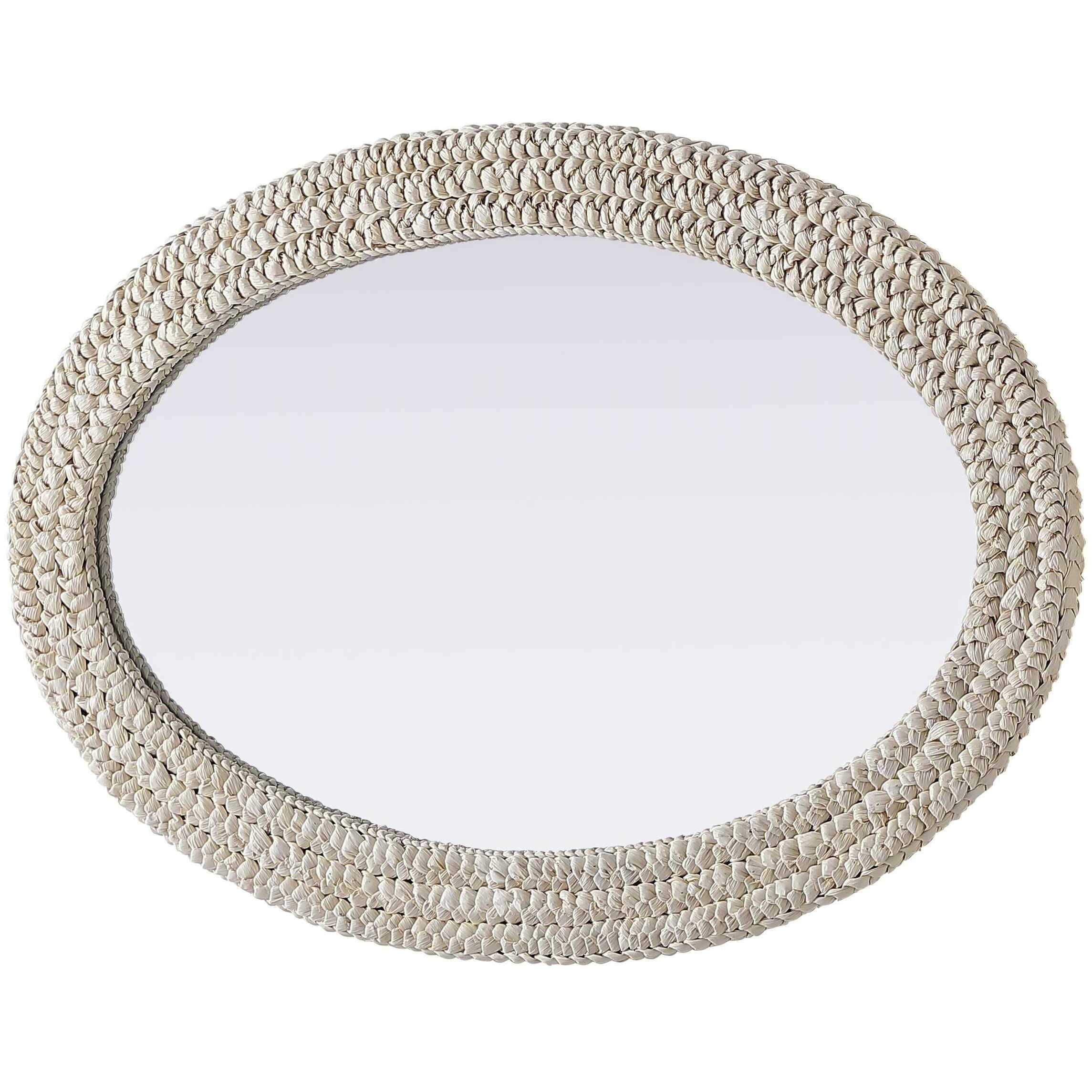 Marlowe 42 X 27 inch Linen White Mirror