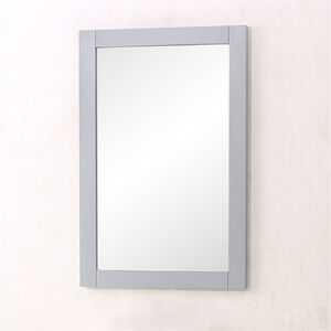 Danville 32 X 22 inch Medium Grey Wall Mirror, Rectangle