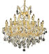 Maria Theresa 19 Light 30 inch Gold Dining Chandelier Ceiling Light in Clear, Royal Cut