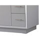Hayes 84 X 22 X 35 inch Grey Vanity Sink Set