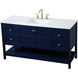 Theo 60 X 22 X 34 inch Blue Vanity Sink Set