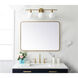 Evermore 36 X 27 inch Brass Mirror