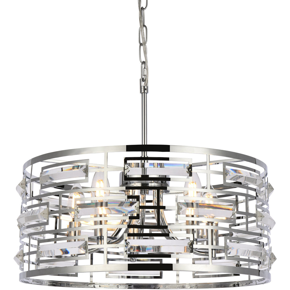 Kennedy 5 Light 18.5 inch Chrome Pendant Ceiling Light