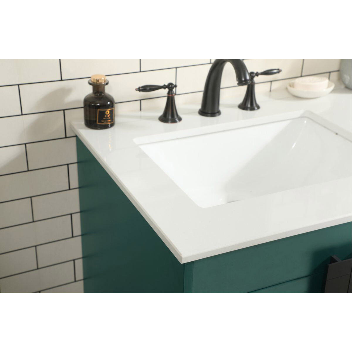 Eugene 60 X 22 X 33.5 inch Green Vanity Sink Set