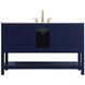 Theo 54 X 34 inch Blue Bathroom Vanity Cabinet