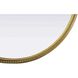 Naomi 38 X 36 inch Antique Brass Mirror