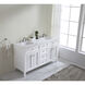 Cape Cod 60 X 35 inch White Vanity Set