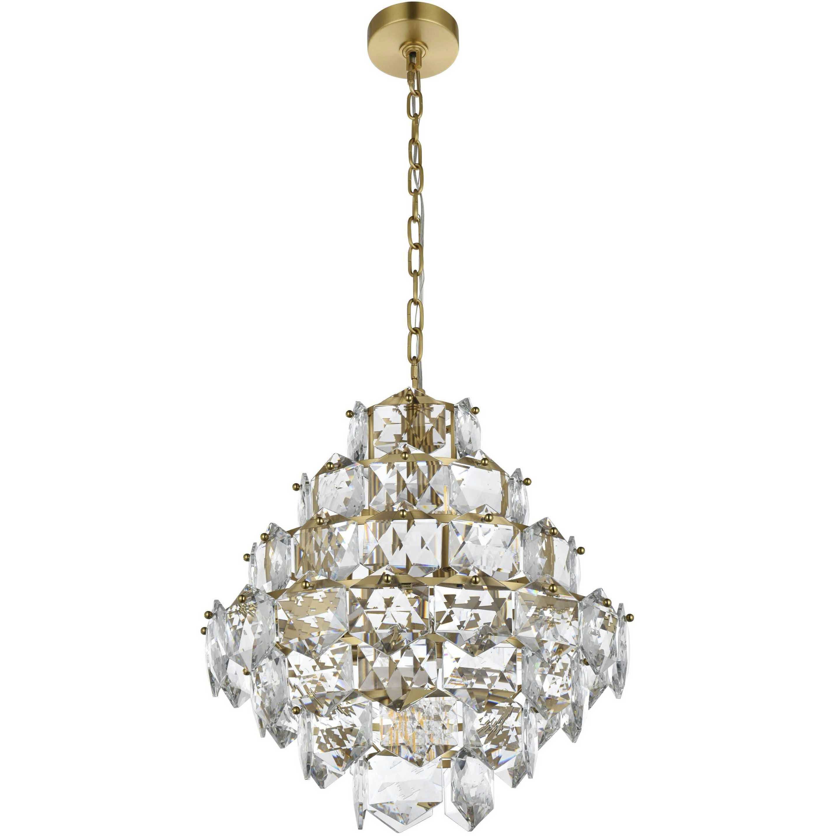 Adaline 11 Light 20 inch Satin Gold Chandelier Ceiling Light