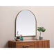Ayra 36 X 36 inch Brass Mirror