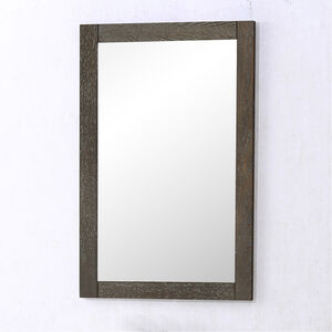 Xylem 32 X 22 inch Weathered Oak Wall Mirror, Rectangle