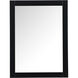 Aqua 36 X 27 inch Black Vanity Mirror