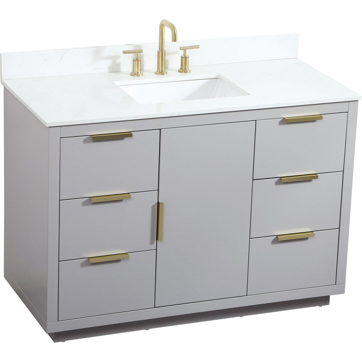 Blake 48 X 22 X 34 inch Grey Vanity Sink Set