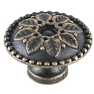 Corio Antique Bronze Hardware Cabinet Knob, Set of 10